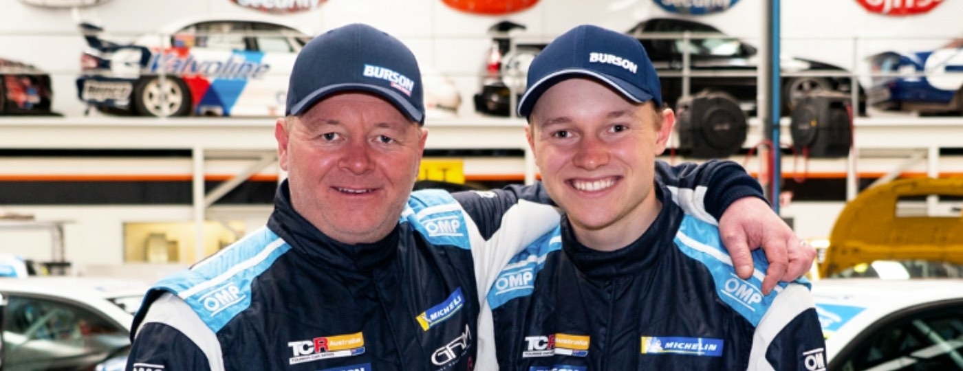 Ben Bargwanna and his father, Australian touring car racer Jason Bargwanna