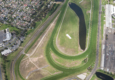 Sandown Raceway Birdseye View Aerial Fastrack V8 Supercar circuit track Melbourne Australia