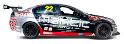 Fastrack V8 Supercar 22 Mantic Black Racetrack
