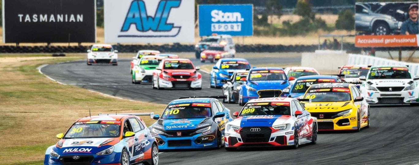 cars racing in tasmania