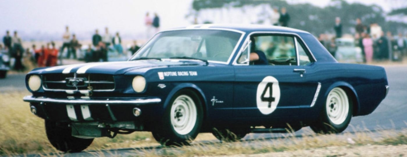 norm beechey's ford mustang from the 1965 ATCC championship